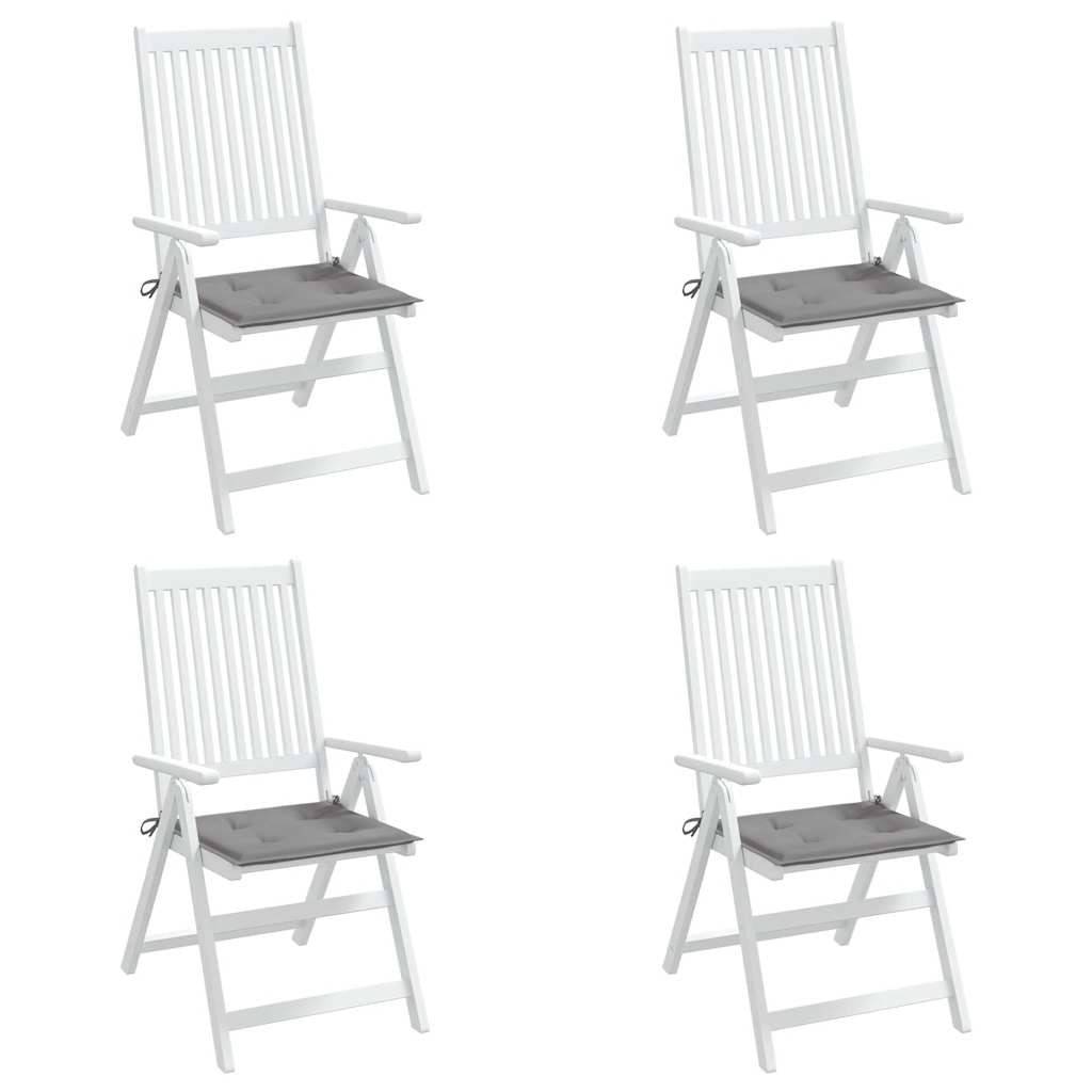 vidaXL Perne scaune grădină 4 buc. gri 40x40x4 cm țesătură Oxford