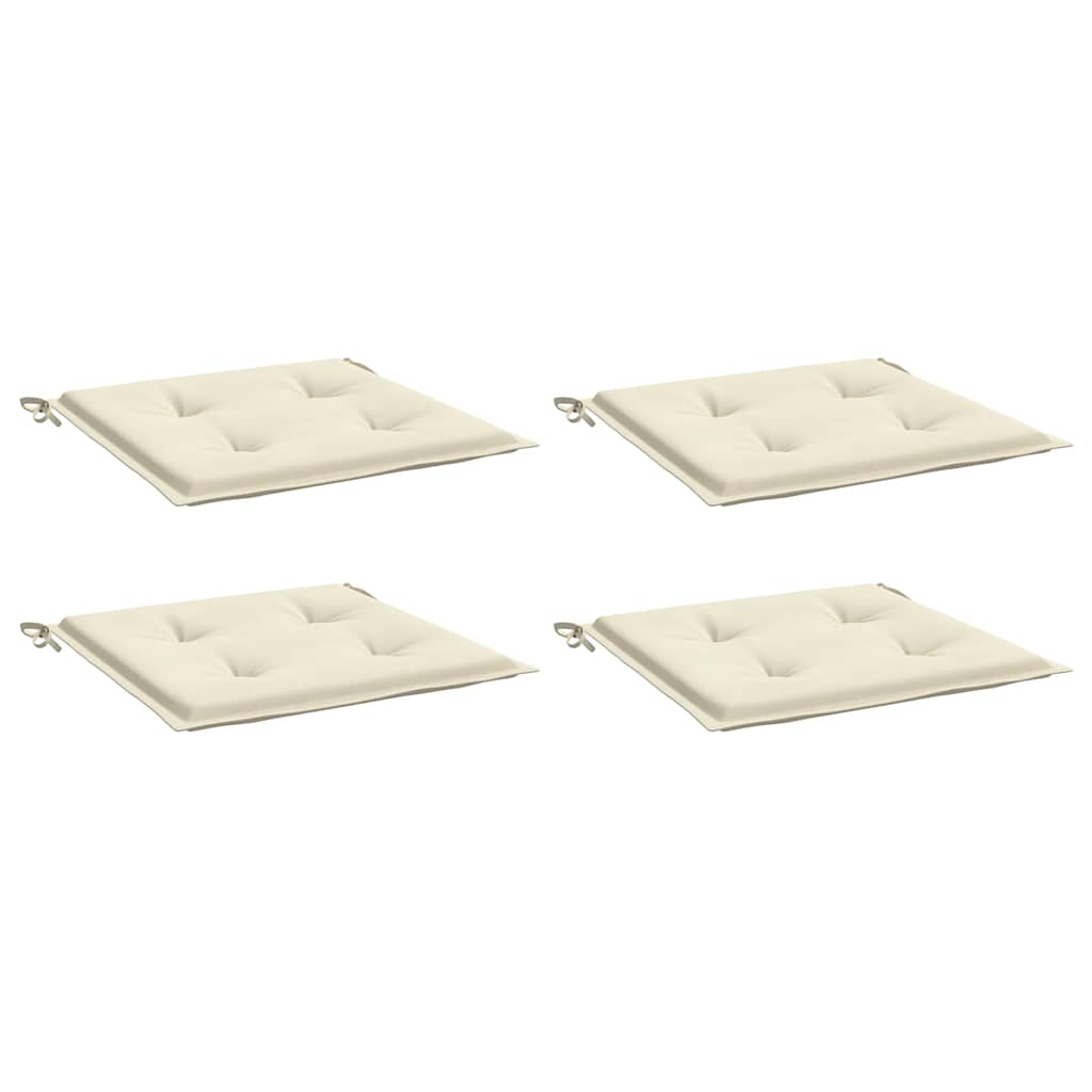 vidaXL Perne scaune grădină 4 buc. crem 40x40x4 cm țesătură Oxford vidaXL Perne scaune grădină 4 buc. crem 40x40x4 cm țesătură Oxford