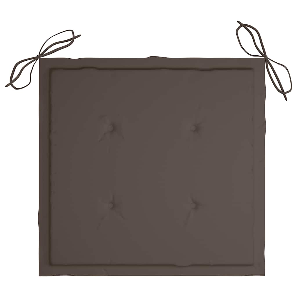 vidaXL Perne scaune grădină 4 buc. gri taupe 40x40x4cm țesătură Oxford vidaXL Perne scaune grădină 4 buc. gri taupe 40x40x4cm țesătură Oxford