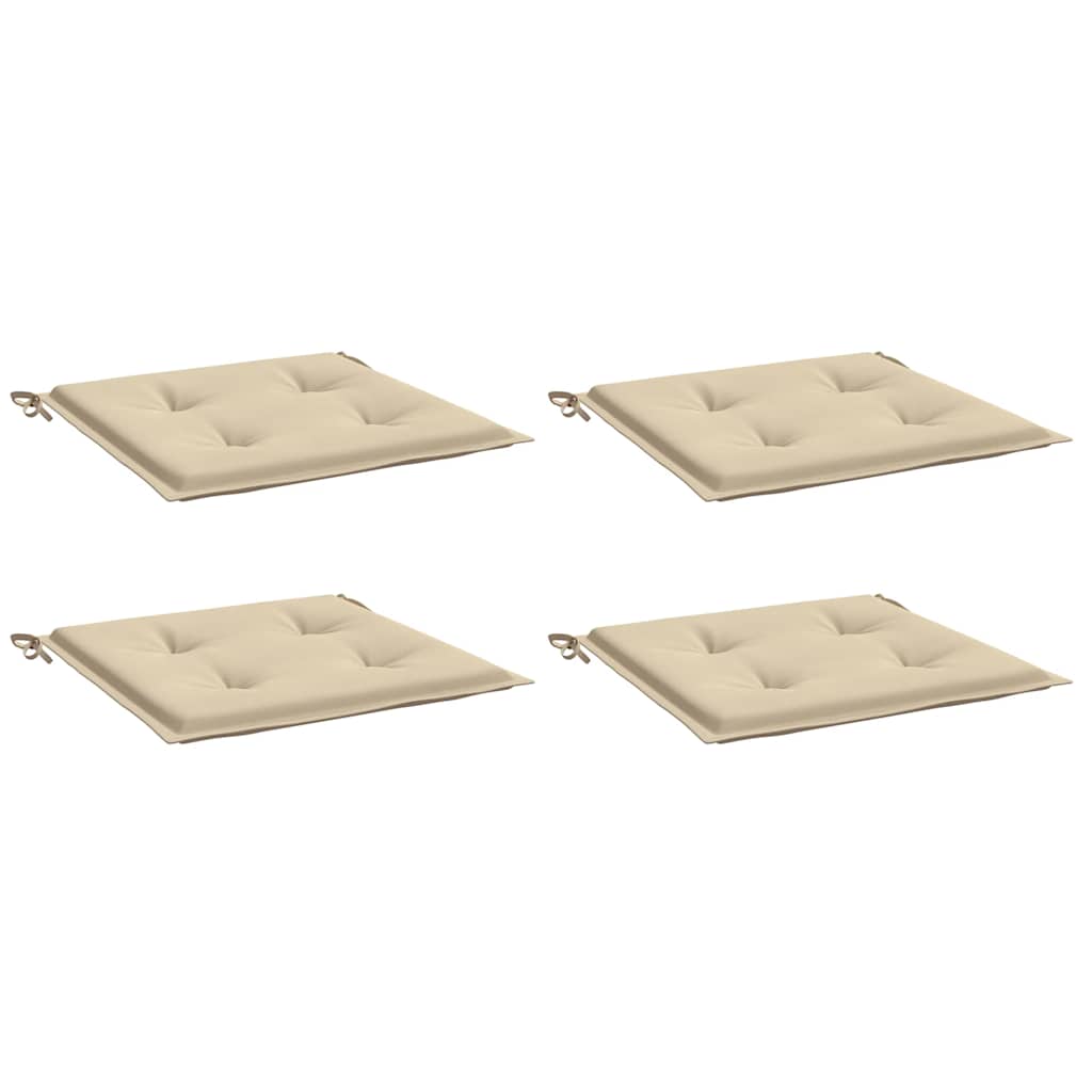 vidaXL Perne scaune grădină 4 buc. bej 40x40x4 cm țesătură Oxford vidaXL Perne scaune grădină 4 buc. bej 40x40x4 cm țesătură Oxford