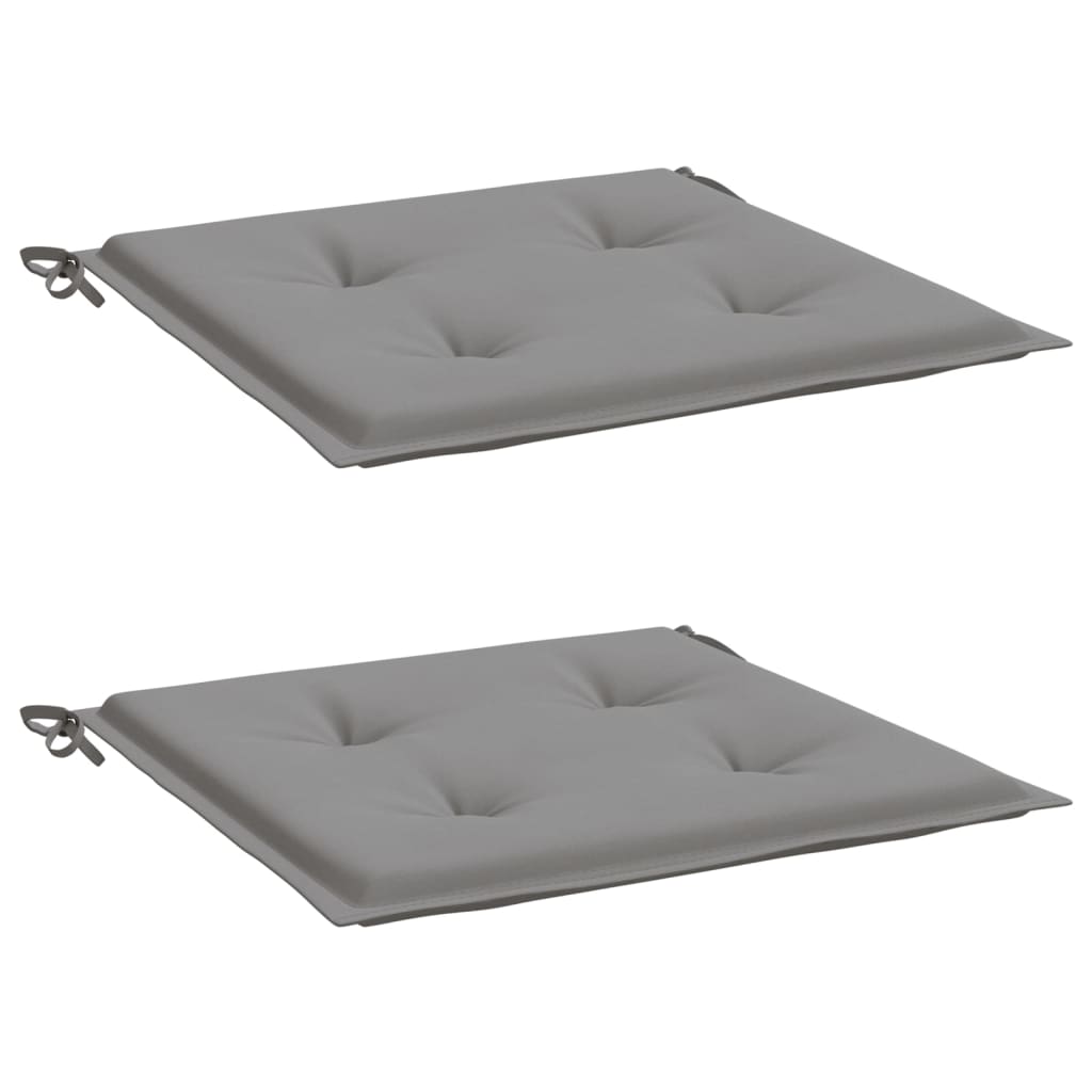 vidaXL Perne scaune de grădină 2 buc. gri 50x50x3 cm țesătură Oxford vidaXL Perne scaune de grădină 2 buc. gri 50x50x3 cm țesătură Oxford