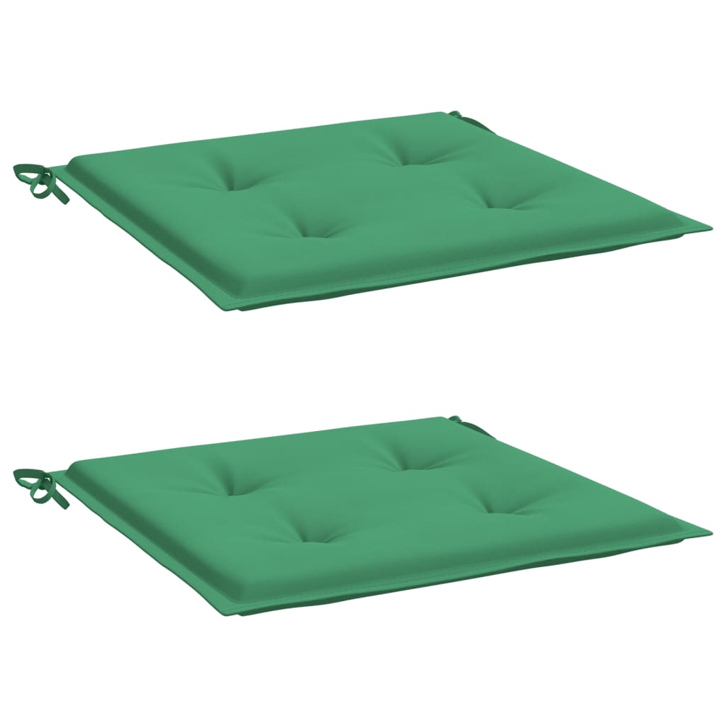 vidaXL Perne scaune de grădină 2 buc. verde 50x50x3 cm țesătură Oxford vidaXL Perne scaune de grădină 2 buc. verde 50x50x3 cm țesătură Oxford