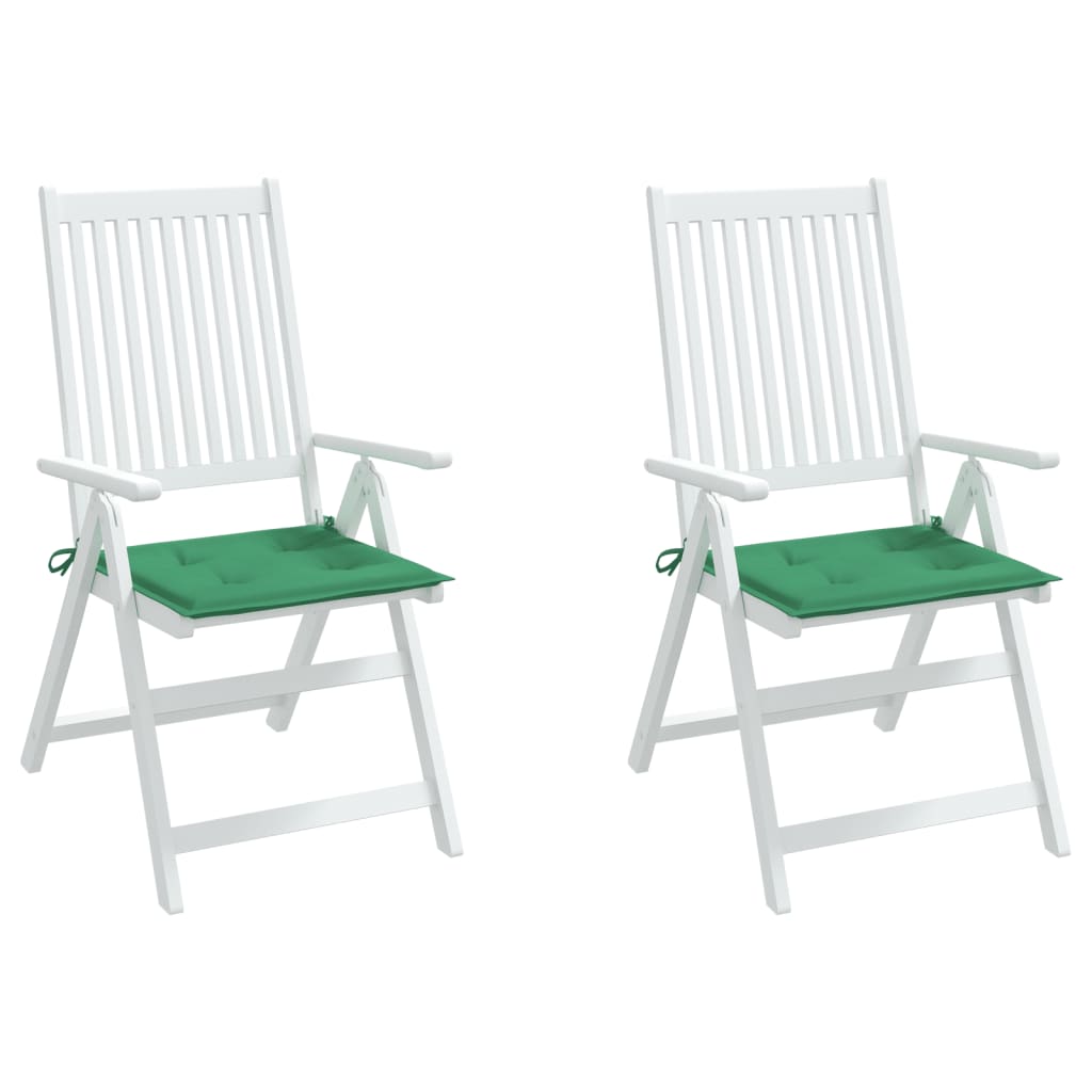 vidaXL Perne scaune de grădină 2 buc. verde 50x50x3 cm țesătură Oxford vidaXL Perne scaune de grădină 2 buc. verde 50x50x3 cm țesătură Oxford