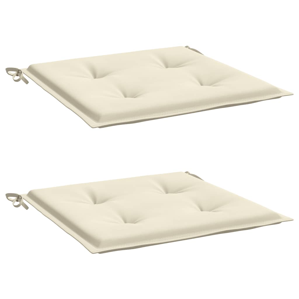 vidaXL Perne scaune de grădină 2 buc. crem 50x50x3 cm țesătură Oxford vidaXL Perne scaune de grădină 2 buc. crem 50x50x3 cm țesătură Oxford
