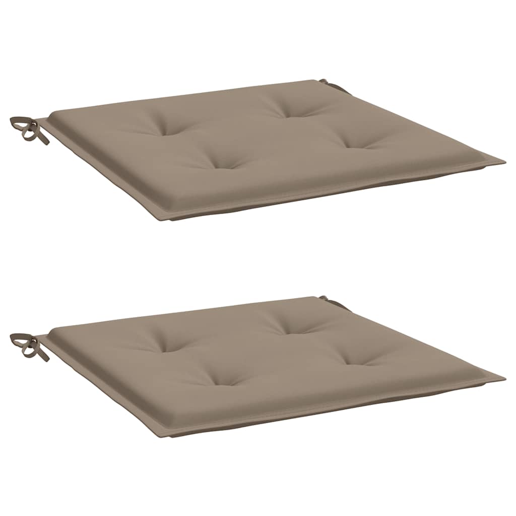 vidaXL Perne scaune grădină 2 buc. gri taupe 50x50x4cm țesătură Oxford vidaXL Perne scaune grădină 2 buc. gri taupe 50x50x4cm țesătură Oxford