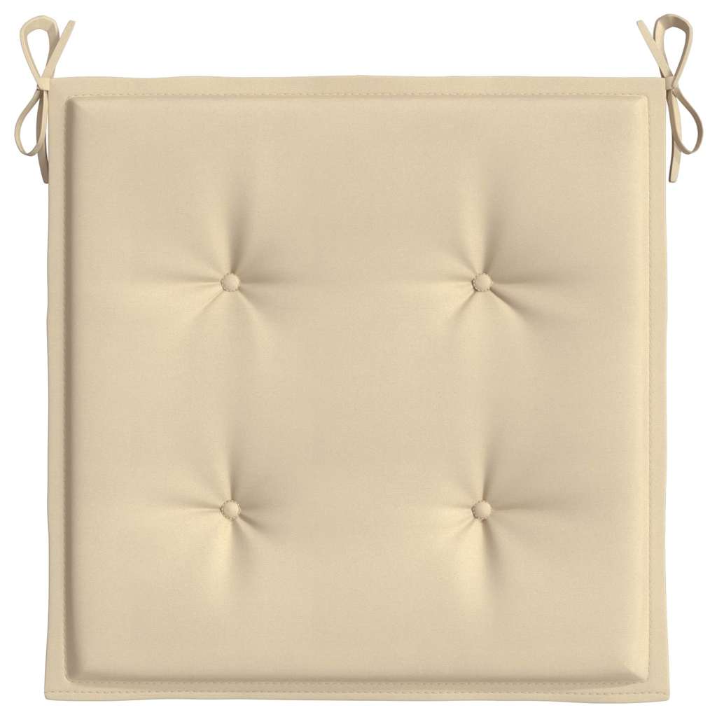 vidaXL Perne scaune de grădină 2 buc. bej 50x50x4 cm țesătură Oxford vidaXL Perne scaune de grădină 2 buc. bej 50x50x4 cm țesătură Oxford