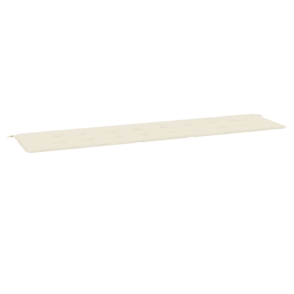 vidaXL Pernă de bancă de grădină, crem, 200x50x4 cm, textil oxford vidaXL Pernă de bancă de grădină, crem, 200x50x4 cm, textil oxford
