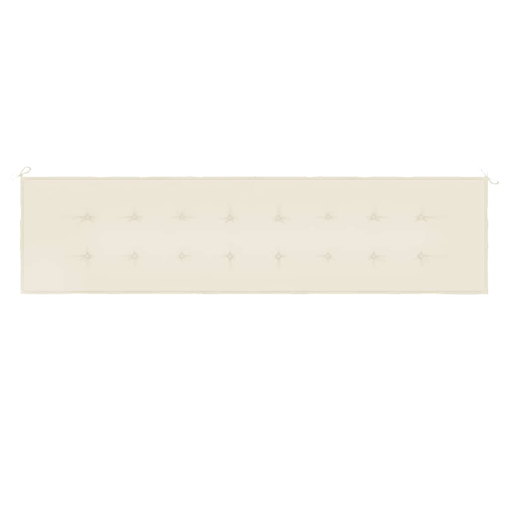 vidaXL Pernă de bancă de grădină, crem, 200x50x4 cm, textil oxford vidaXL Pernă de bancă de grădină, crem, 200x50x4 cm, textil oxford