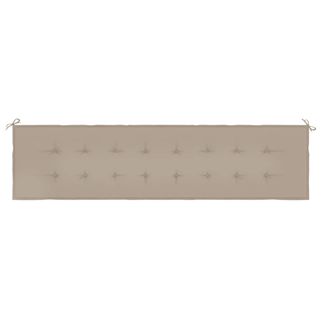 vidaXL Pernă de bancă de grădină, gri taupe, 200x50x4 cm textil oxford vidaXL Pernă de bancă de grădină, gri taupe, 200x50x4 cm textil oxford