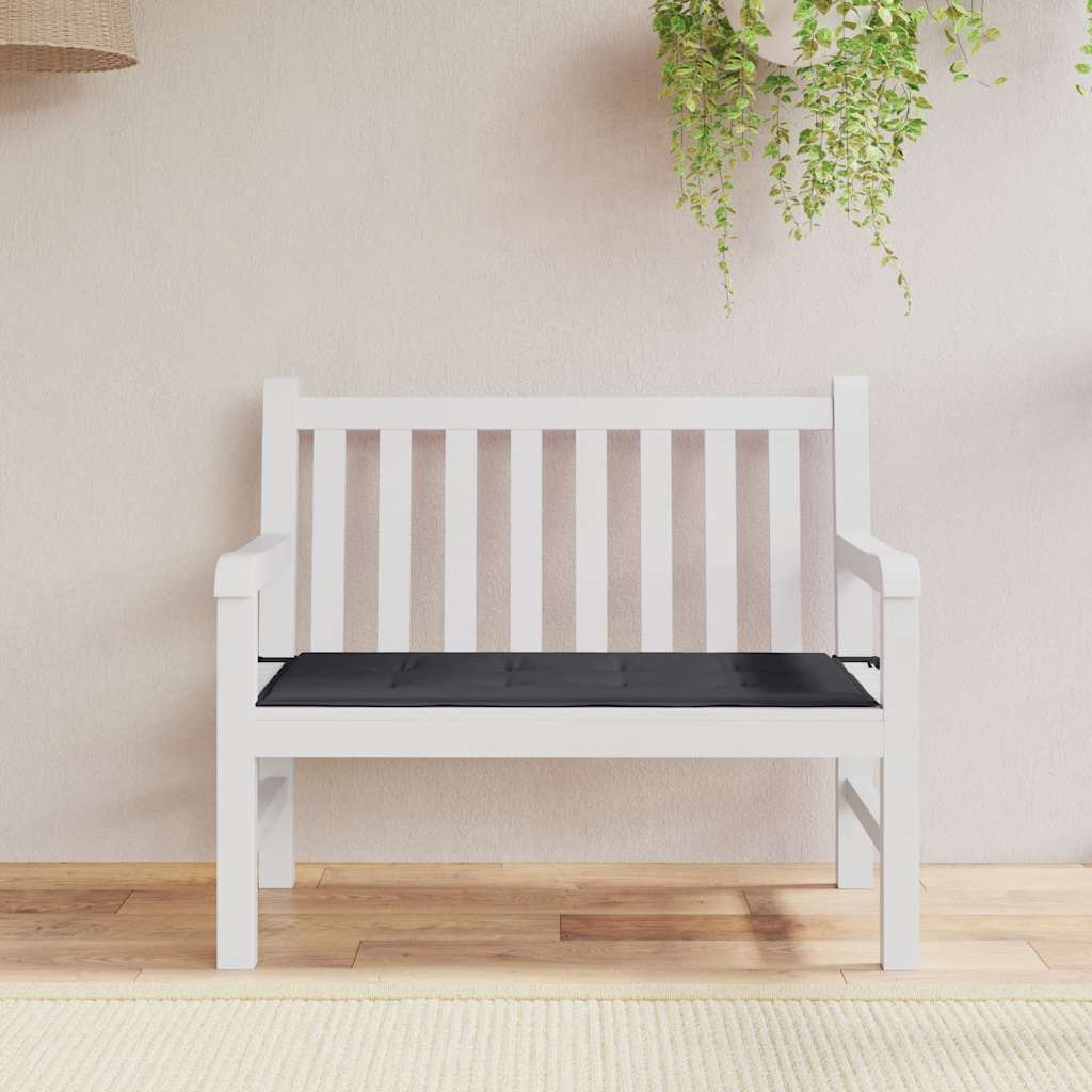 vidaXL Pernă de bancă de grădină, negru, 120x50x4 cm, textil oxford vidaXL Pernă de bancă de grădină, negru, 120x50x4 cm, textil oxford