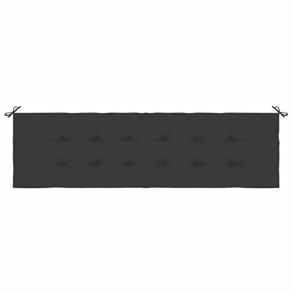 vidaXL Pernă de bancă de grădină, negru, 180x50x4 cm, textil oxford vidaXL Pernă de bancă de grădină, negru, 180x50x4 cm, textil oxford