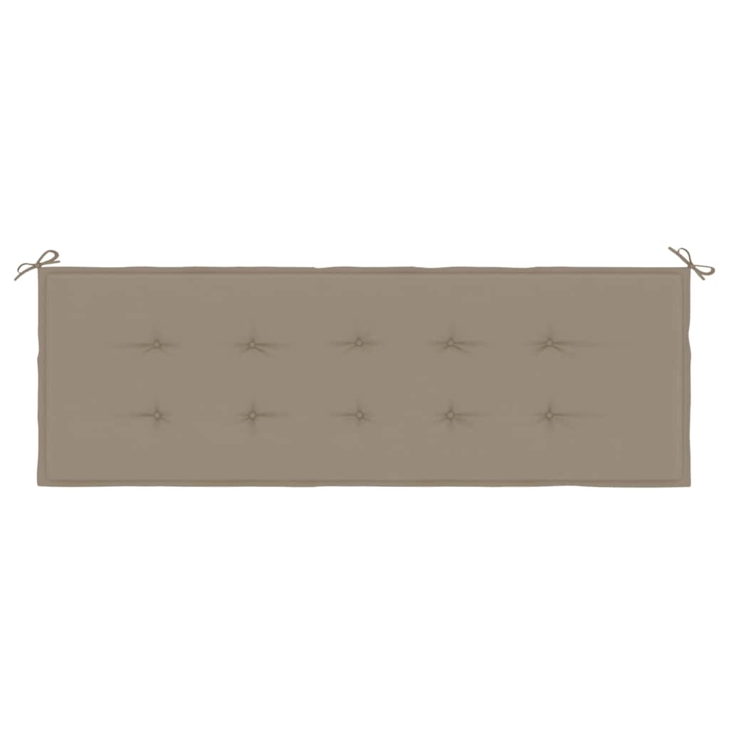 vidaXL Pernă de bancă de grădină gri taupe, 150x50x4 cm, textil oxford vidaXL Pernă de bancă de grădină gri taupe, 150x50x4 cm, textil oxford