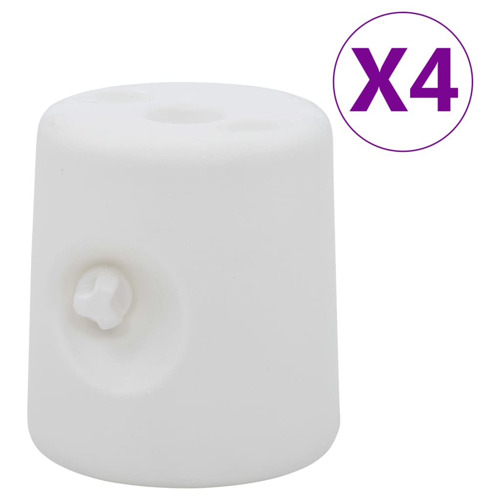 vidaXL Greutăți pentru pavilion, 4 buc., alb, PE vidaXL Greutăți pentru pavilion, 4 buc., alb, PE