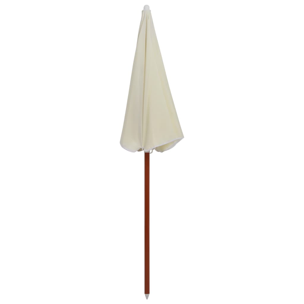 vidaXL Umbrelă de soare cu stâlp din oțel, nisipiu, 180 cm vidaXL Umbrelă de soare cu stâlp din oțel, nisipiu, 180 cm