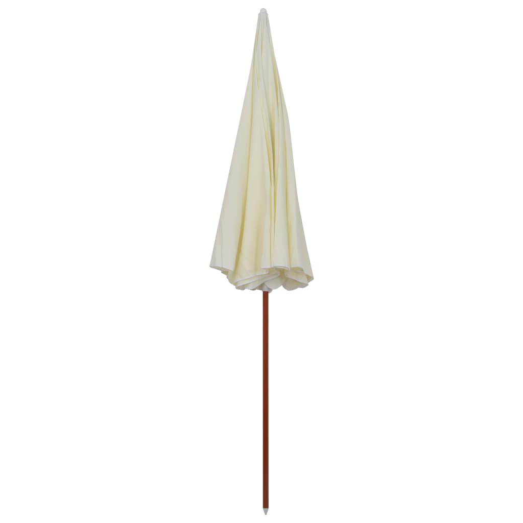 vidaXL Umbrelă soare de grădină cu stâlp din oțel, nisipiu, 300 cm vidaXL Umbrelă soare de grădină cu stâlp din oțel, nisipiu, 300 cm