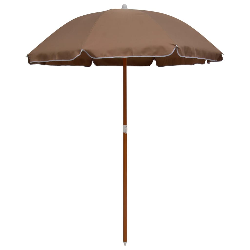 vidaXL Umbrelă de soare de grădină, stâlp din oțel, taupe, 180 cm vidaXL Umbrelă de soare de grădină, stâlp din oțel, taupe, 180 cm