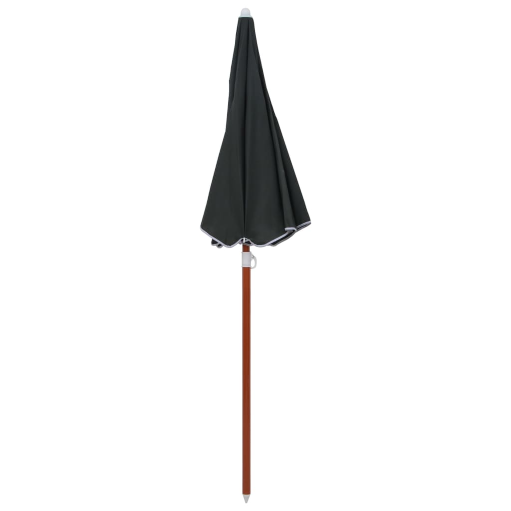 vidaXL Umbrelă de soare de grădină cu stâlp din oțel, antracit, 180 cm