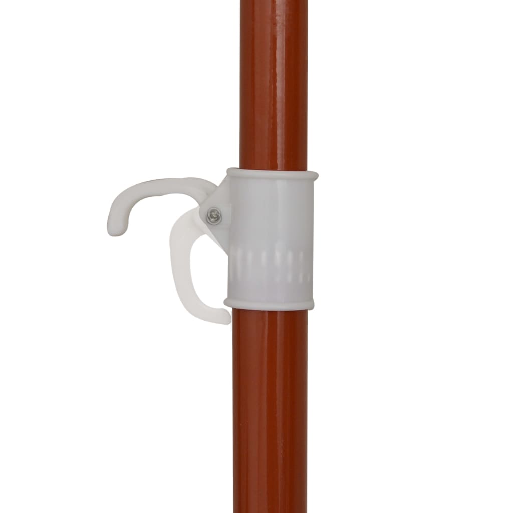 vidaXL Umbrelă de soare de grădină cu stâlp din oțel, antracit, 180 cm