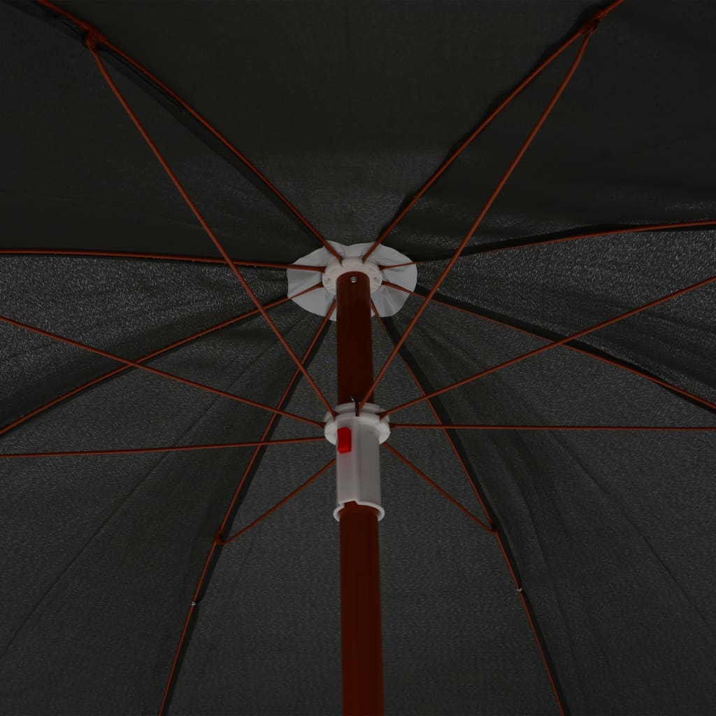 vidaXL Umbrelă de soare de grădină cu stâlp din oțel, antracit, 240 cm vidaXL Umbrelă de soare de grădină cu stâlp din oțel, antracit, 240 cm