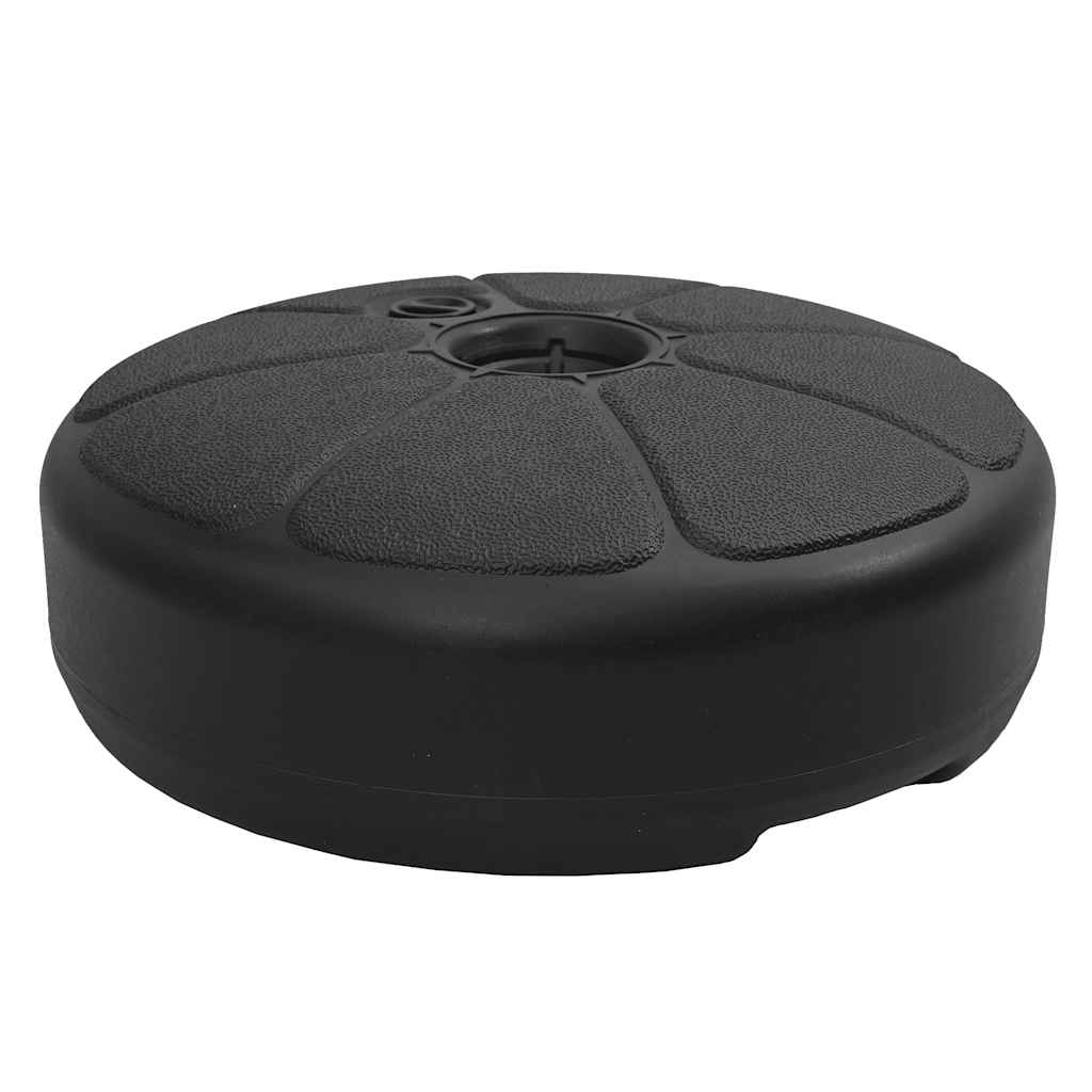 vidaXL Suport de umbrelă, negru, 15 L, umplere cu nisip/apă vidaXL Suport de umbrelă, negru, 15 L, umplere cu nisip/apă