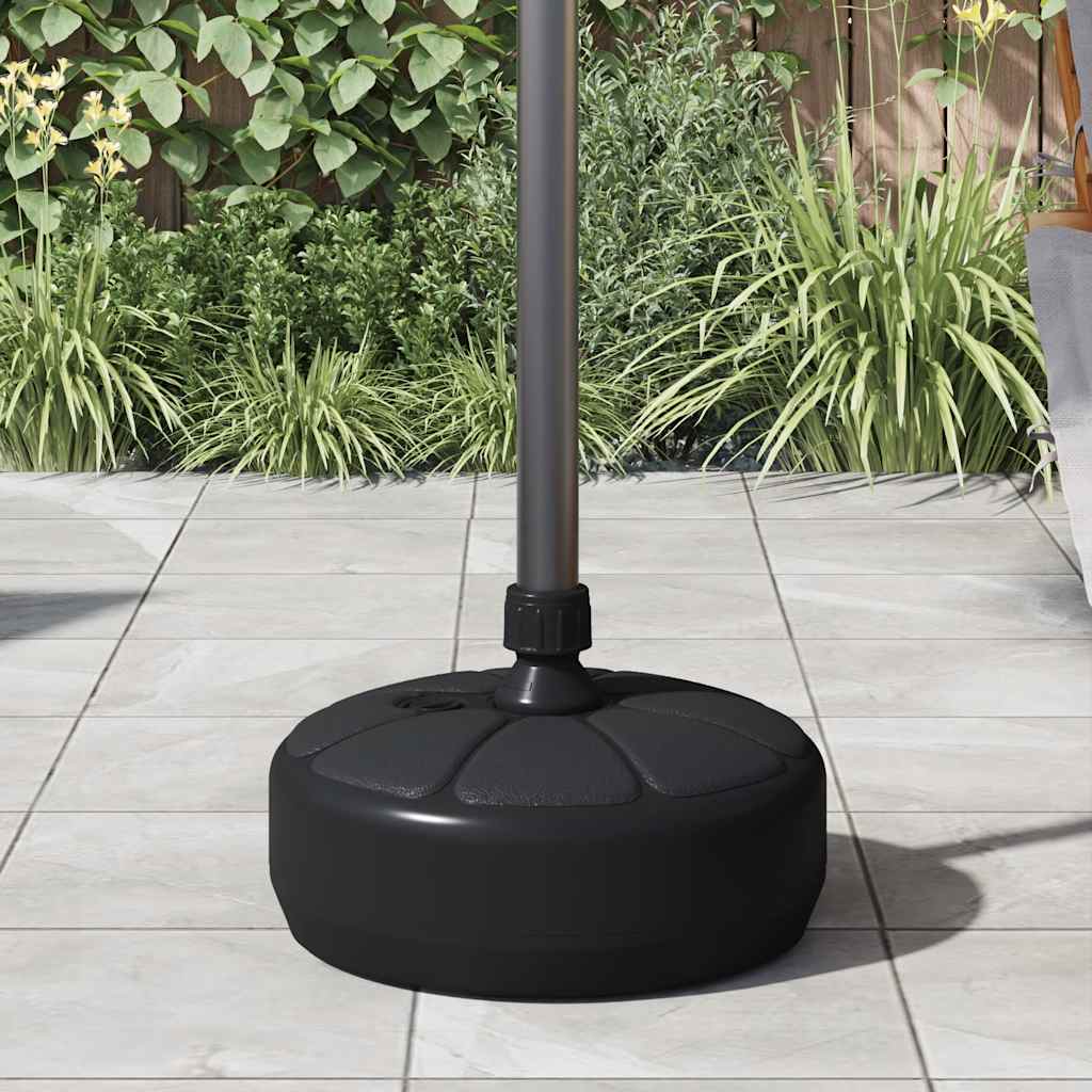 vidaXL Suport de umbrelă, negru, 15 L, umplere cu nisip/apă vidaXL Suport de umbrelă, negru, 15 L, umplere cu nisip/apă