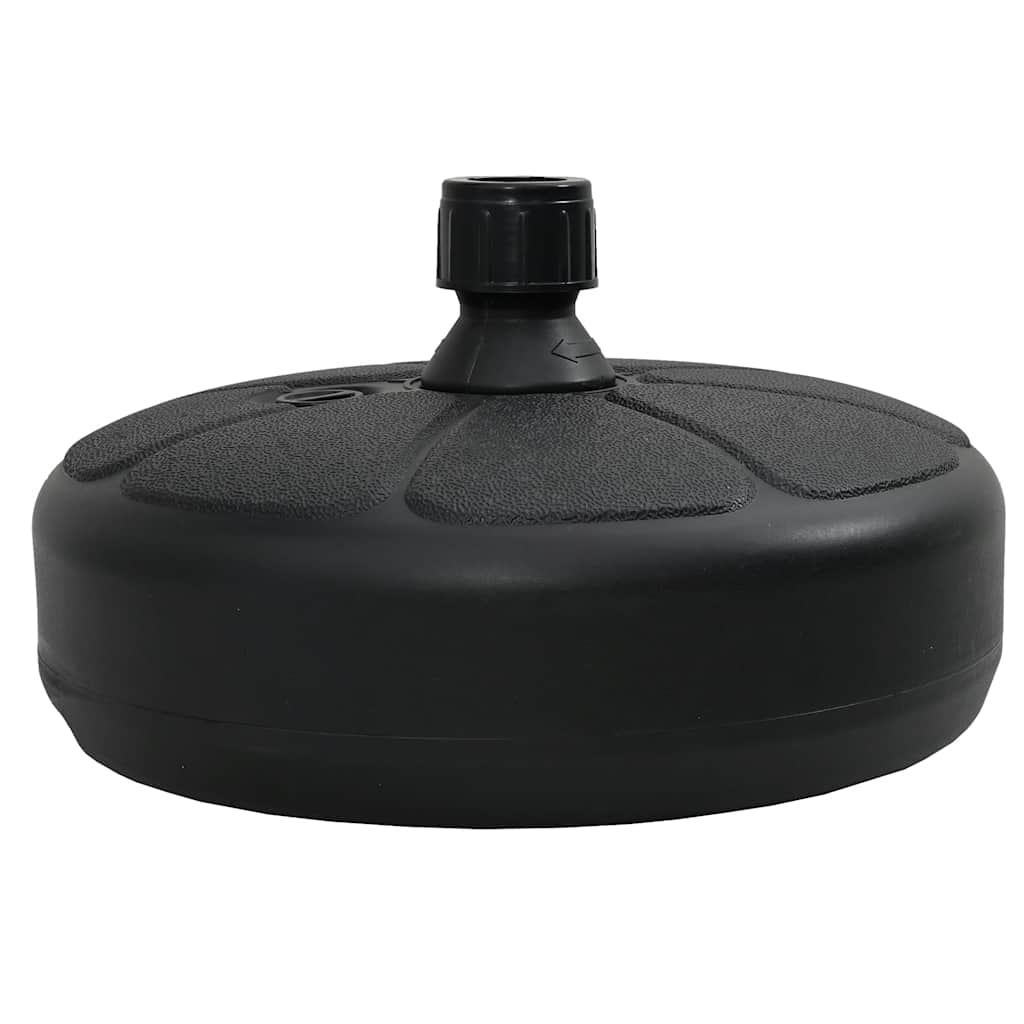 vidaXL Suport de umbrelă, negru, 15 L, umplere cu nisip/apă vidaXL Suport de umbrelă, negru, 15 L, umplere cu nisip/apă