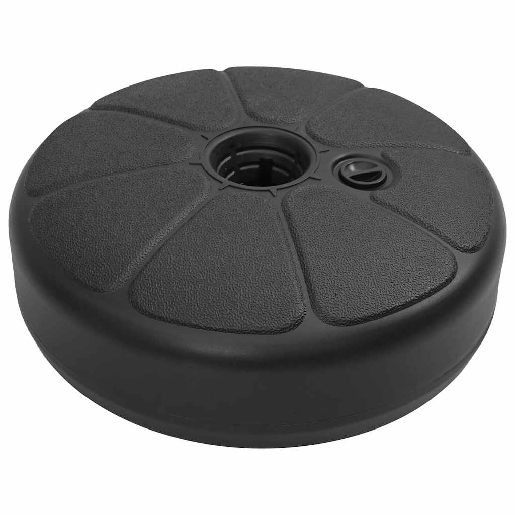 vidaXL Suport de umbrelă, negru, 15 L, umplere cu nisip/apă vidaXL Suport de umbrelă, negru, 15 L, umplere cu nisip/apă