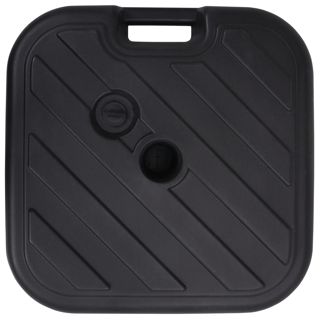 vidaXL Suport de umbrelă, negru, 24 L, umplere cu nisip/apă vidaXL Suport de umbrelă, negru, 24 L, umplere cu nisip/apă