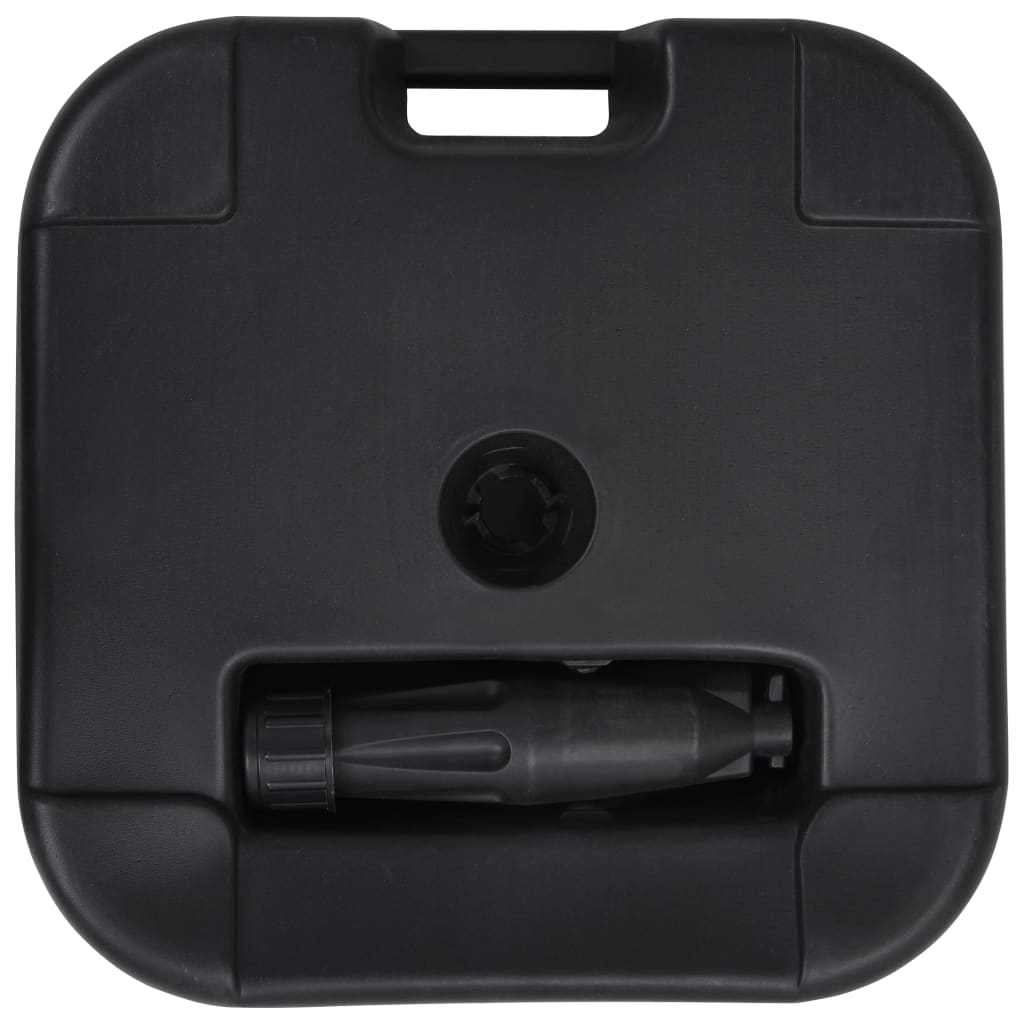vidaXL Suport de umbrelă, negru, 24 L, umplere cu nisip/apă vidaXL Suport de umbrelă, negru, 24 L, umplere cu nisip/apă