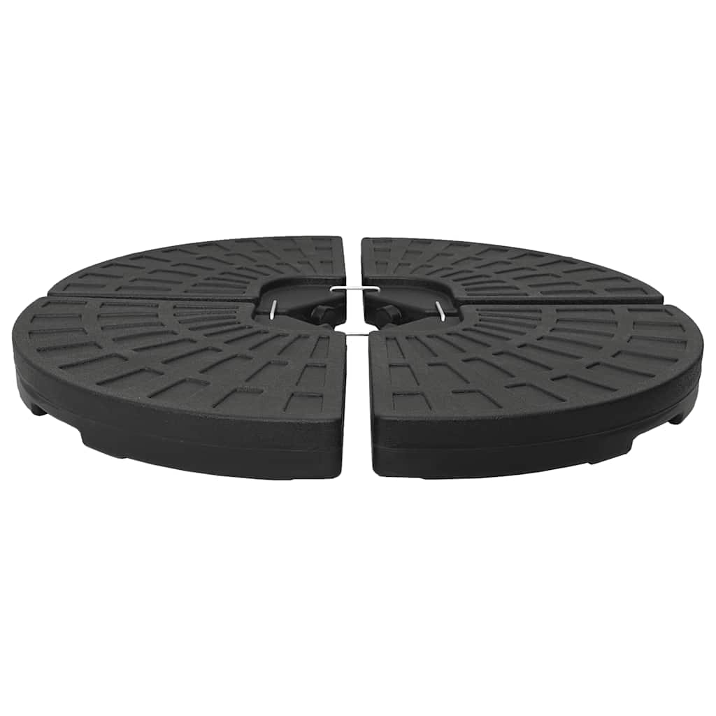 vidaXL Suport de umbrelă în formă de evantai, 4 buc., negru vidaXL Suport de umbrelă în formă de evantai, 4 buc., negru