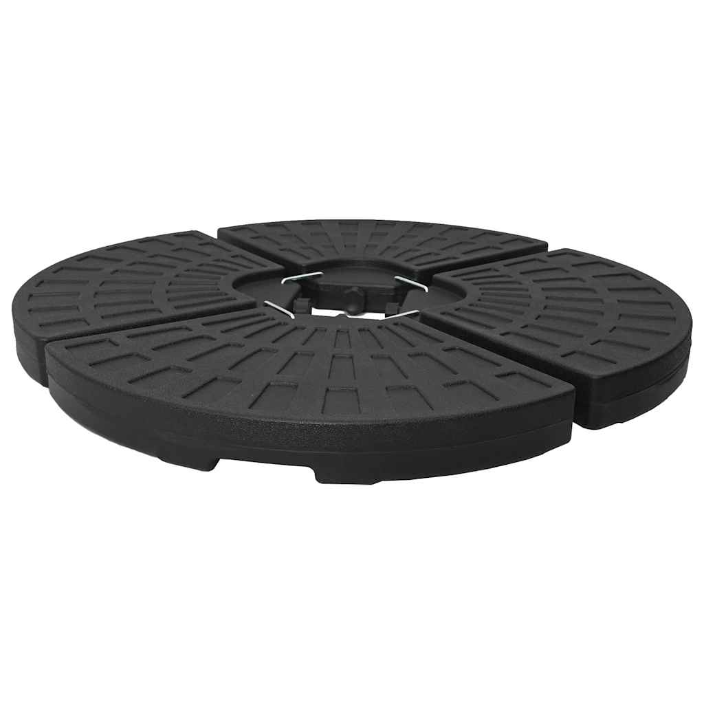 vidaXL Suport de umbrelă în formă de evantai, 4 buc., negru vidaXL Suport de umbrelă în formă de evantai, 4 buc., negru