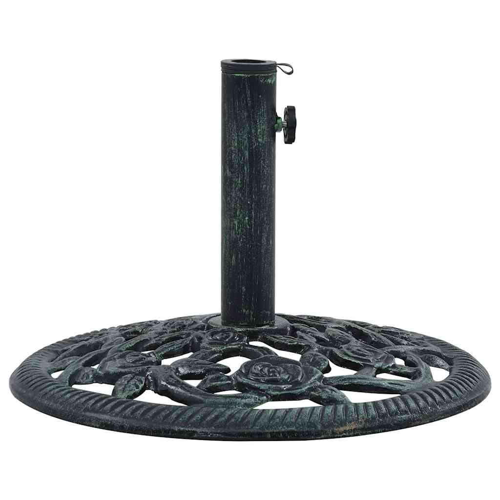 vidaXL Suport de umbrelă, verde, 9 kg, fontă, 40 cm vidaXL Suport de umbrelă, verde, 9 kg, fontă, 40 cm