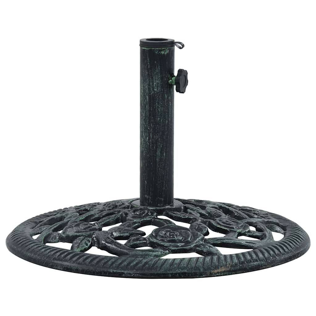vidaXL Suport de umbrelă, verde, 9 kg, fontă, 40 cm vidaXL Suport de umbrelă, verde, 9 kg, fontă, 40 cm