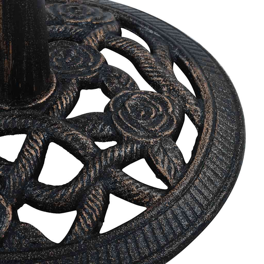 vidaXL Suport de umbrelă, negru și bronz, 9 kg, fontă, 40 cm vidaXL Suport de umbrelă, negru și bronz, 9 kg, fontă, 40 cm