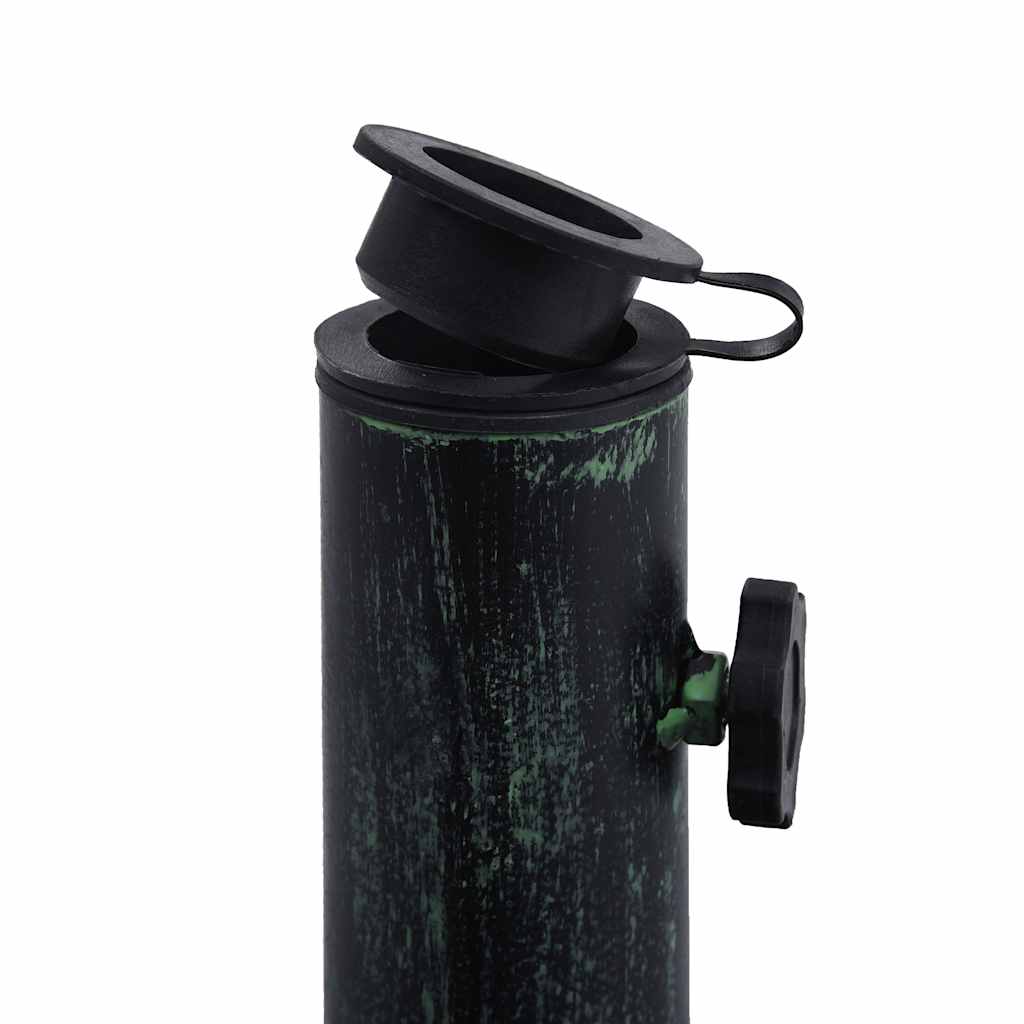 vidaXL Suport de umbrelă, verde, 12 kg, fontă, 49 cm vidaXL Suport de umbrelă, verde, 12 kg, fontă, 49 cm