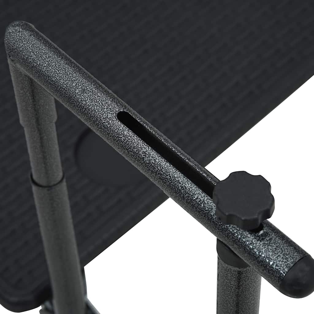 vidaXL Masă balcon suspendată negru 60x64x83,5 cm plastic aspect ratan vidaXL Masă balcon suspendată negru 60x64x83,5 cm plastic aspect ratan