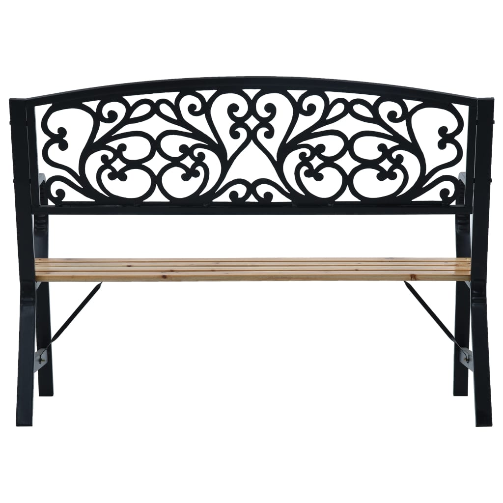 vidaXL Bancă de grădină, 120 cm, lemn