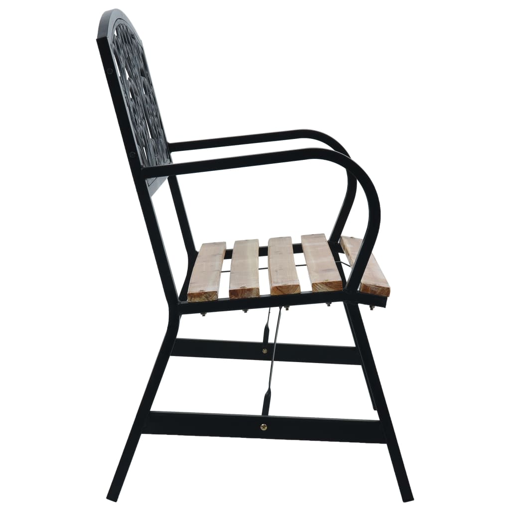 vidaXL Bancă de grădină, 120 cm, lemn