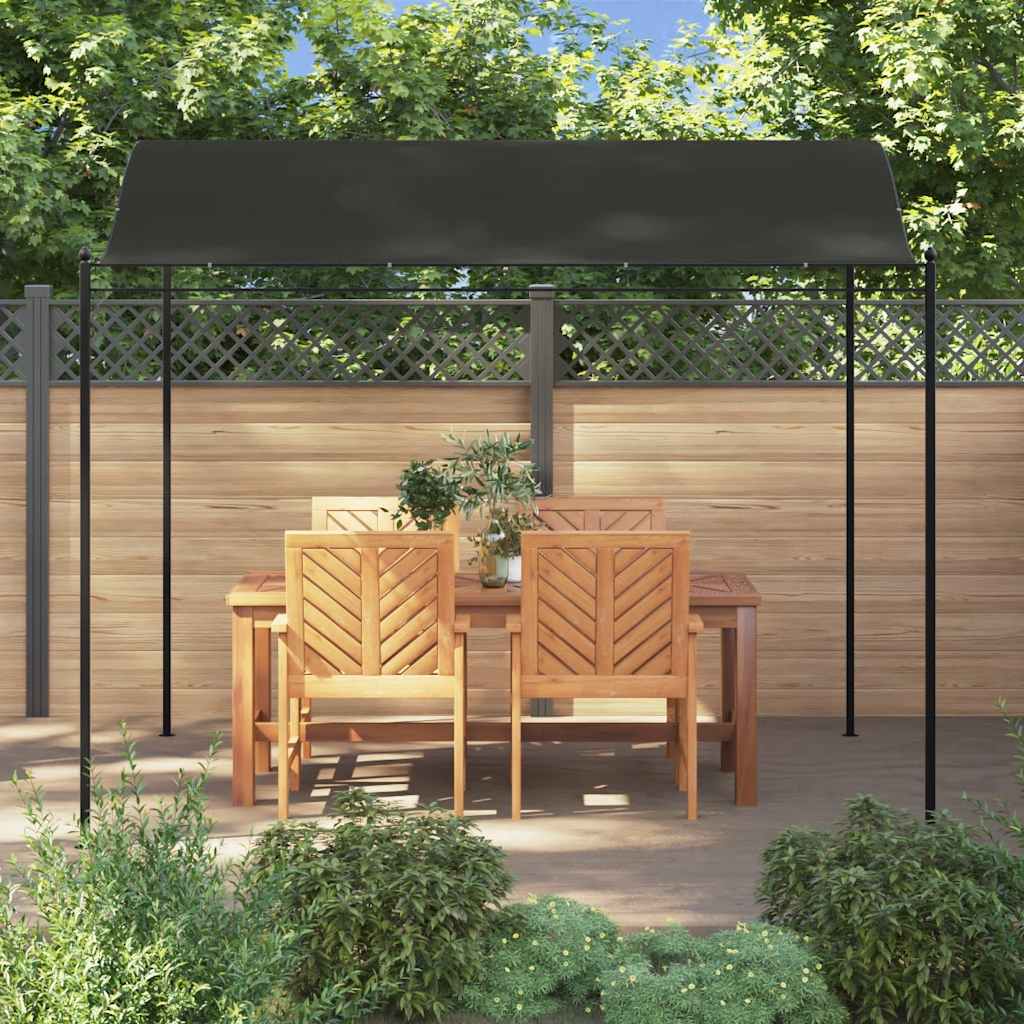 vidaXL Copertină de soare, antracit, 3 x 2,4 m