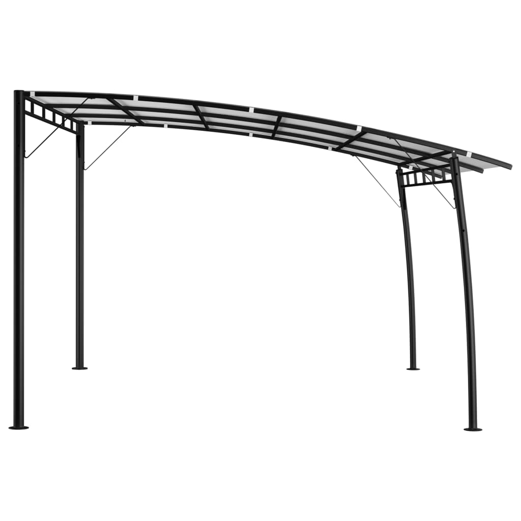 vidaXL Copertină pavilion de grădină, crem, 4x3x2,55 m