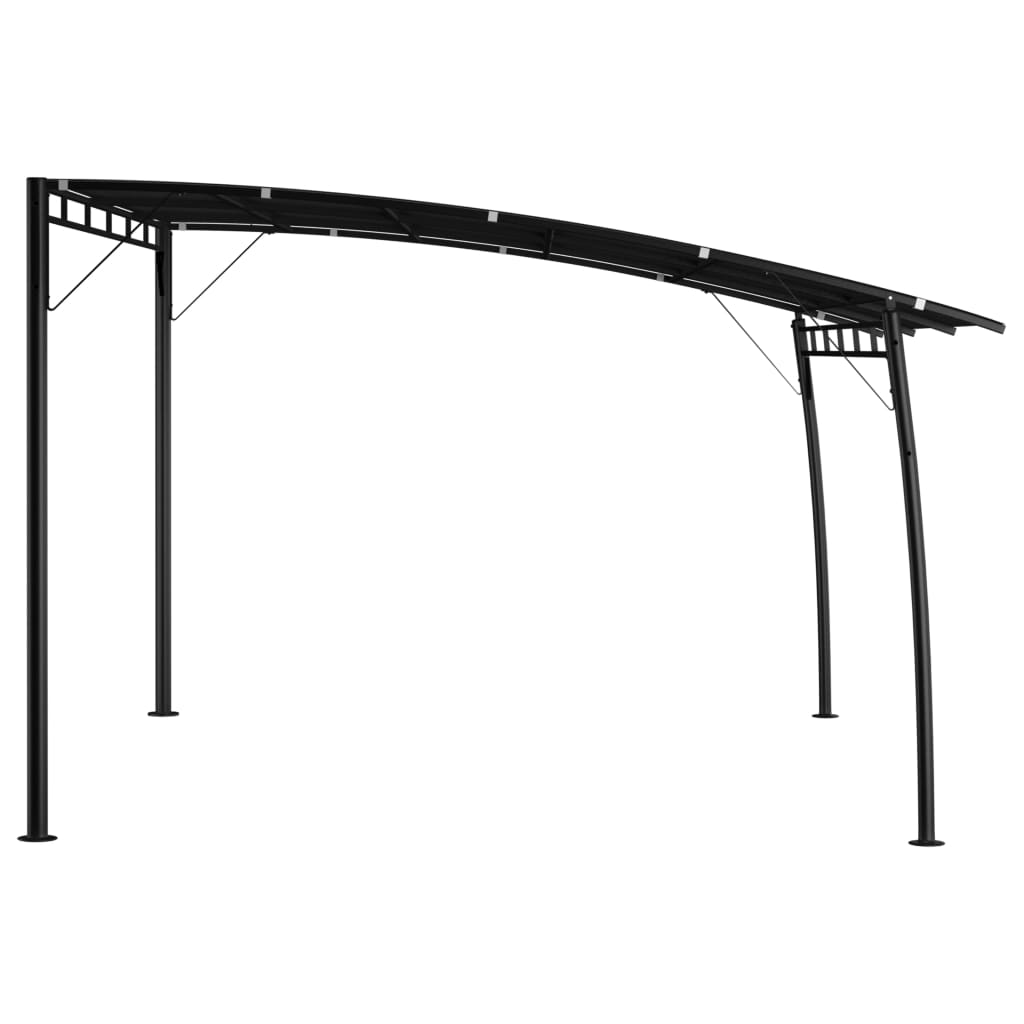 vidaXL Copertină pavilion de grădină, antracit, 4x3x2,55 m