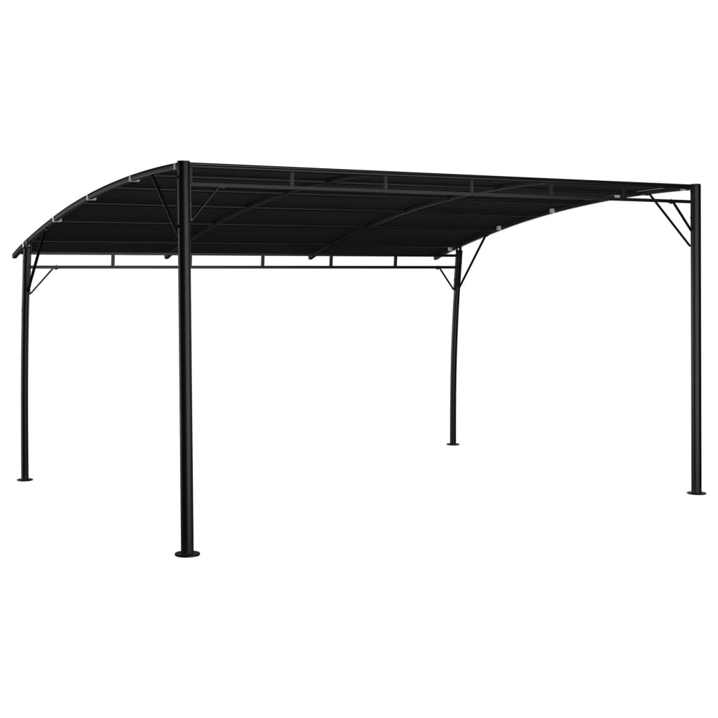 vidaXL Copertină pavilion de grădină, antracit, 4x3x2,55 m