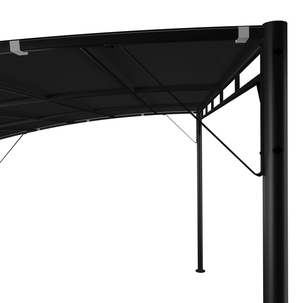 vidaXL Copertină pavilion de grădină, antracit, 4x3x2,55 m