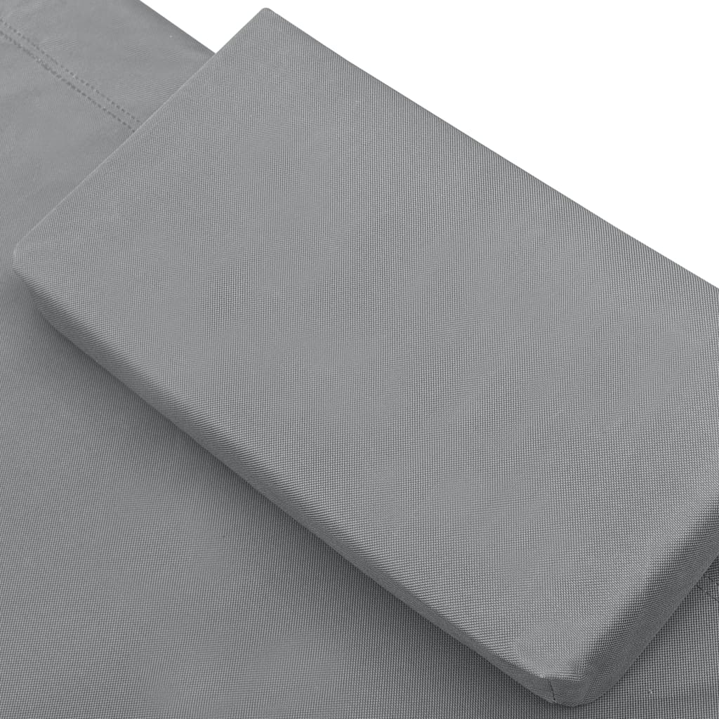 vidaXL Pat dublu de exterior, antracit, material textil vidaXL Pat dublu de exterior, antracit, material textil