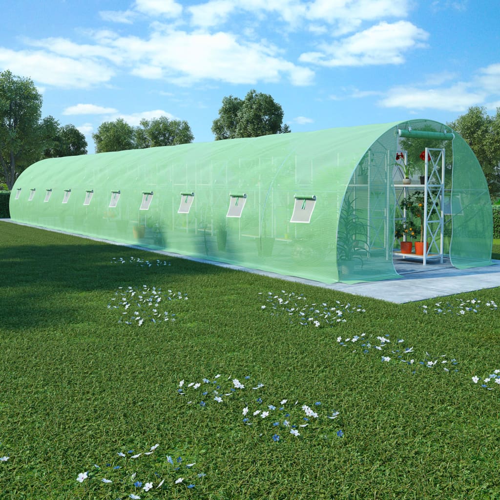 vidaXL Seră, 45 m², 15 x 3 x 2 m vidaXL Seră, 45 m², 15 x 3 x 2 m