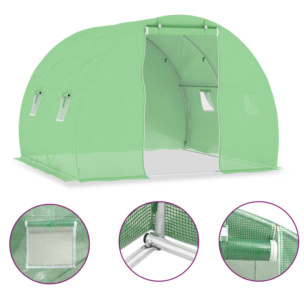 vidaXL Seră, 6 m², 3 x 2 x 2 m vidaXL Seră, 6 m², 3 x 2 x 2 m