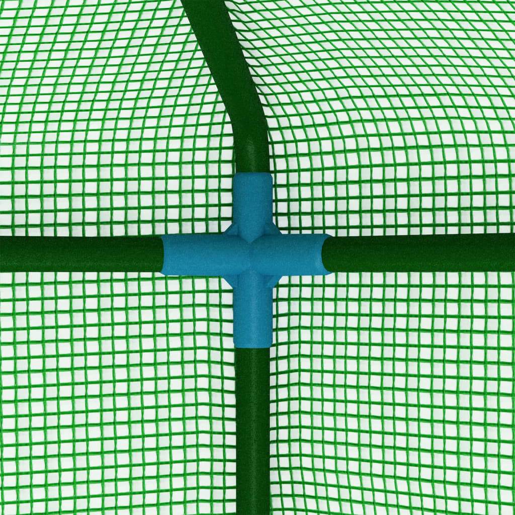 vidaXL Seră cu rafturi, 143 x 143 x 195 cm, oțel vidaXL Seră cu rafturi, 143 x 143 x 195 cm, oțel