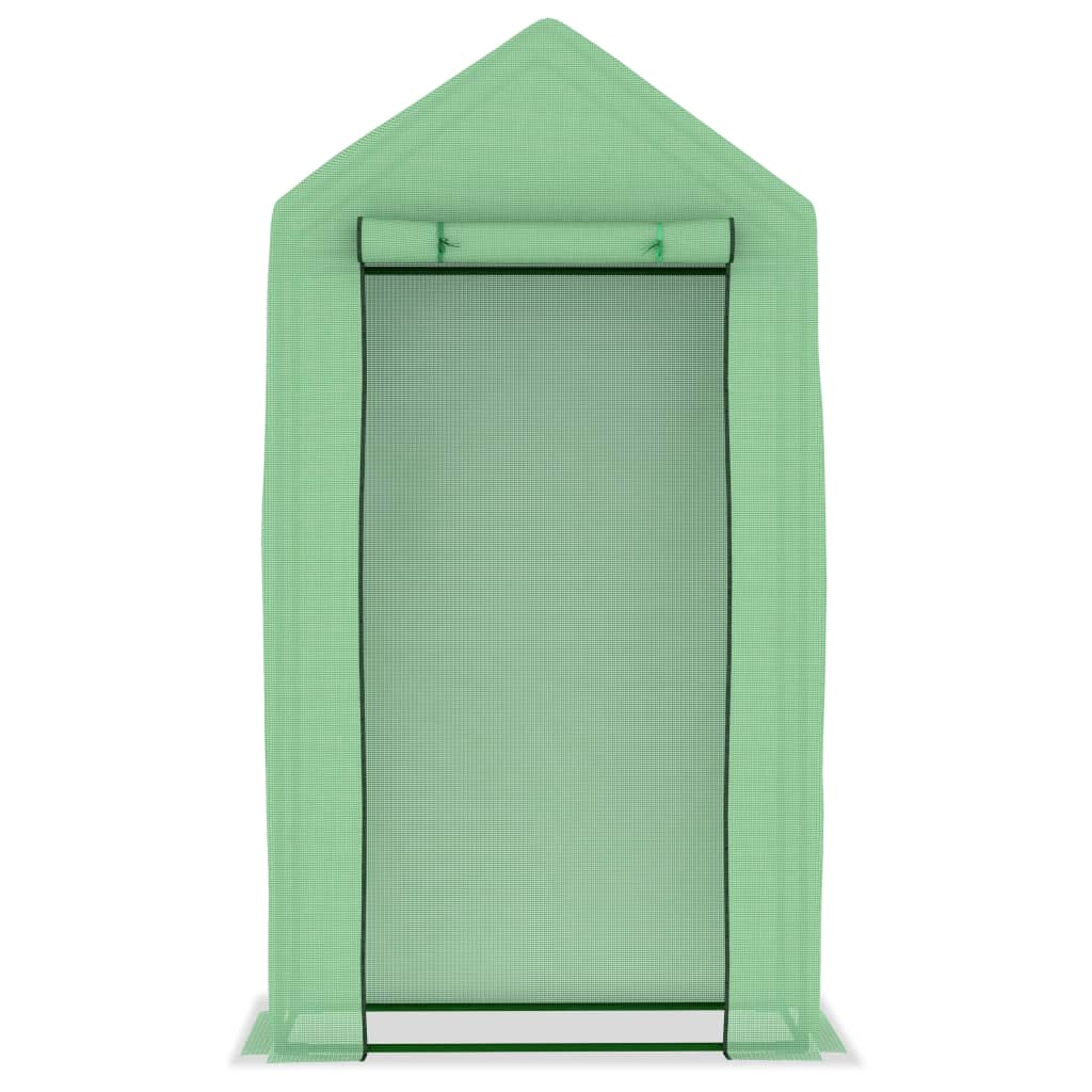 vidaXL Seră cu cadru din oțel, 0,5 m², 1 x 0,5 x 1,9 cm vidaXL Seră cu cadru din oțel, 0,5 m², 1 x 0,5 x 1,9 cm