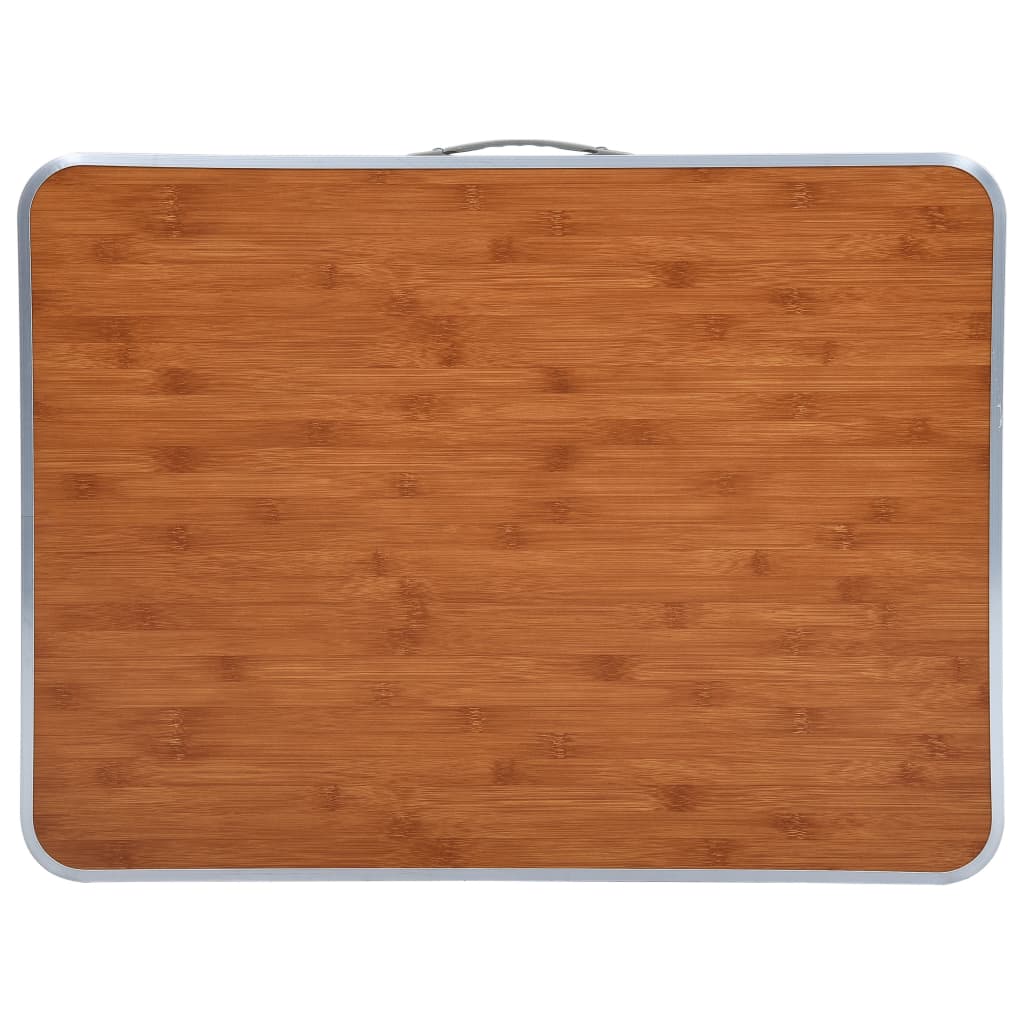 vidaXL Masă de camping pliabilă cu cadru metalic, 80 x 60 cm vidaXL Masă de camping pliabilă cu cadru metalic, 80 x 60 cm