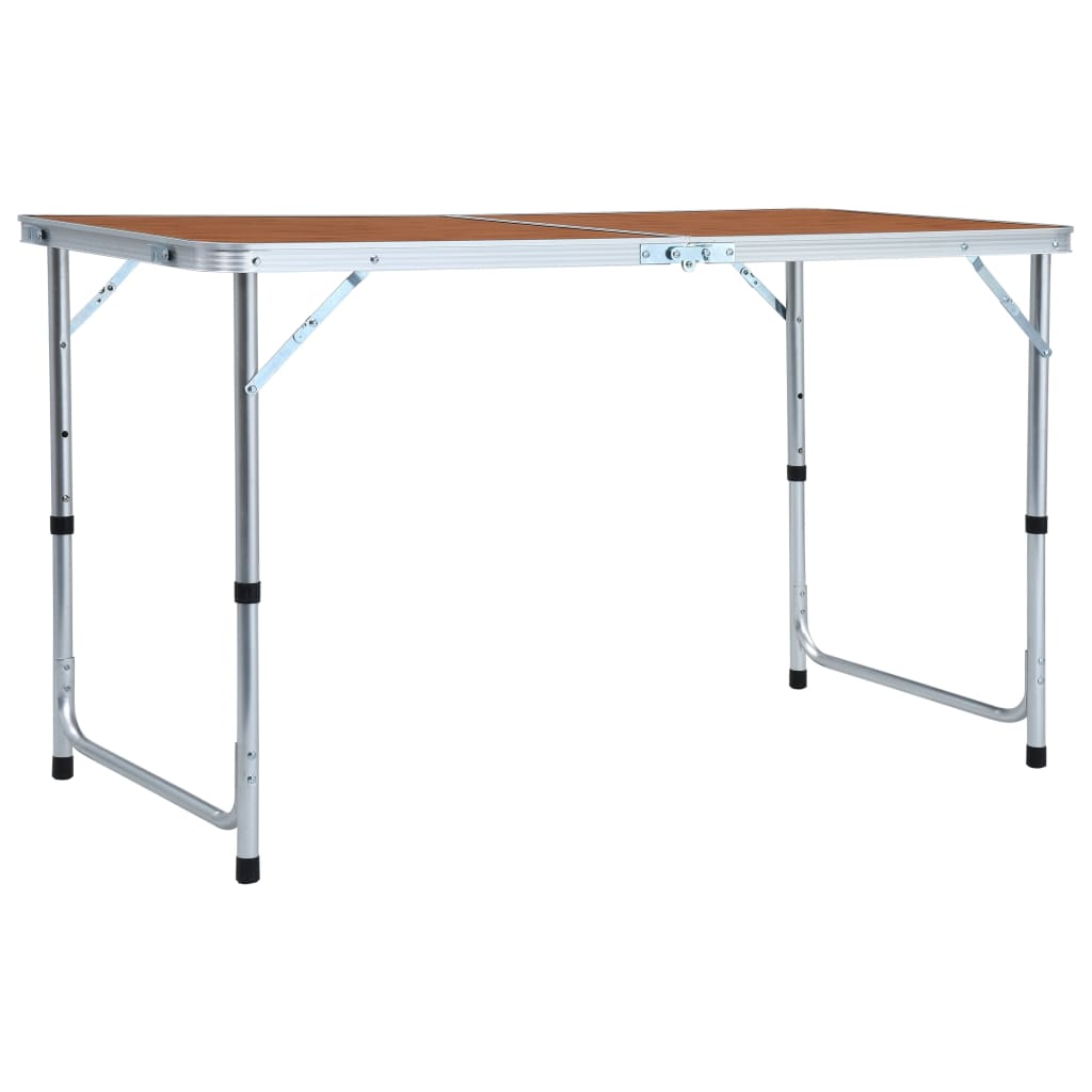 vidaXL Masă de camping pliabilă, 120 x 60 cm, aluminiu vidaXL Masă de camping pliabilă, 120 x 60 cm, aluminiu